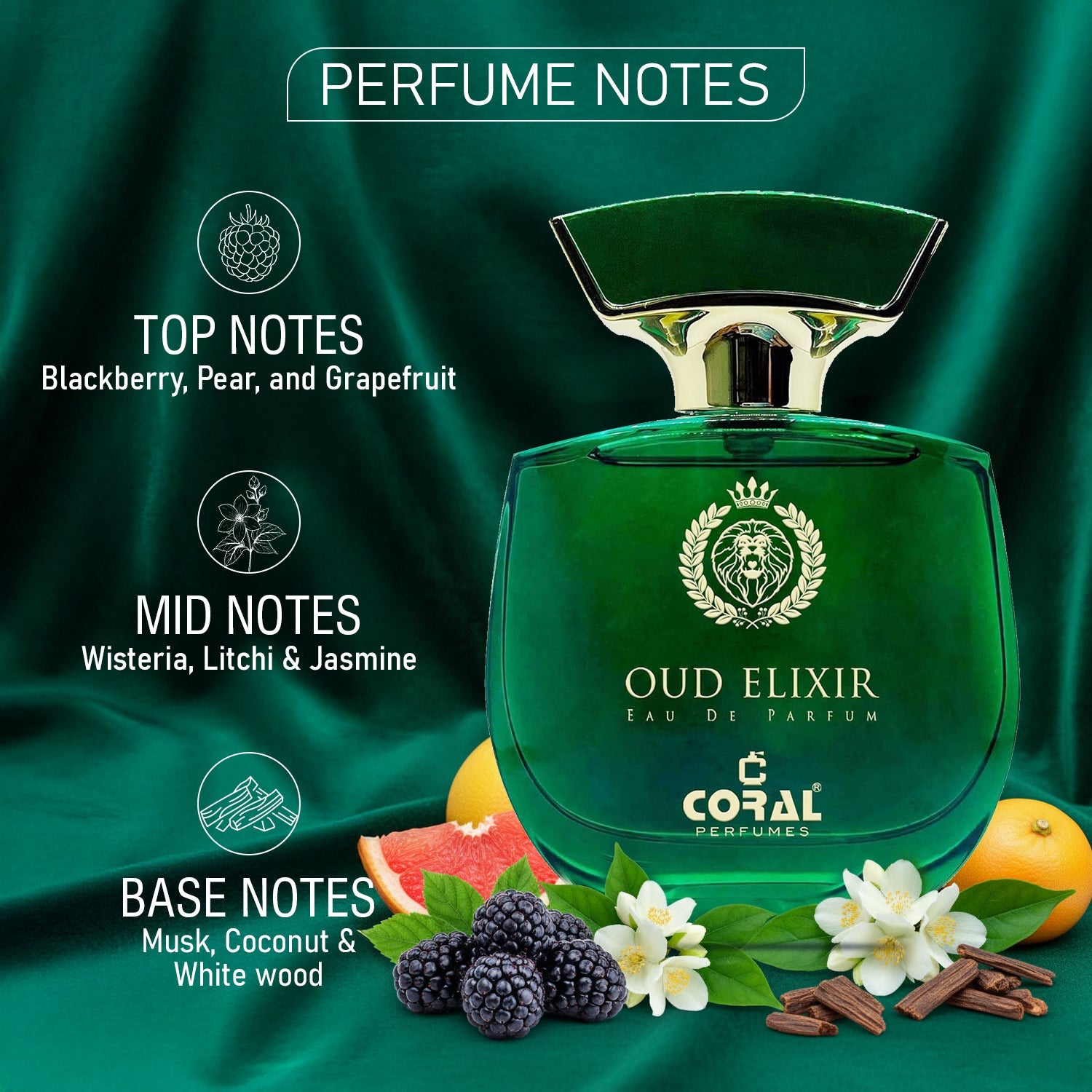 Coral Oud Elixir Unisex Perfume - 100ml